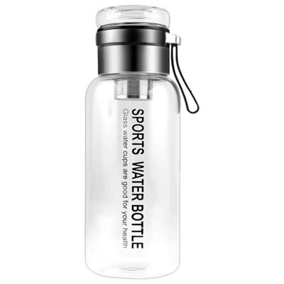  - 1Pc Glass Water Bottle 1L Glass Drink Bottle Drink Flask Home Sport Drinking Bottles