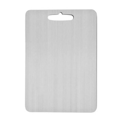 39X28Cm Steel Cutting Board Double-Sided Titanium Cutting Boards from B&Q
