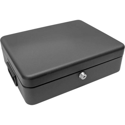  - A4 Security Cash Document Storage Safety Deposit Secure Lock Key Safe Box Metal
