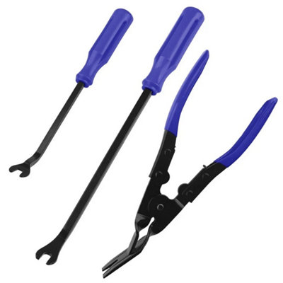 3Pcs Car Tool Door Panel Fascia Dash Upholstery Remover Trim Clip Removal Pliers from B&Q
