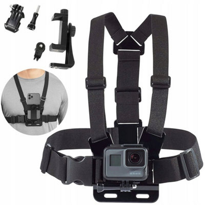 Mobile Cell Phone Strap Harness Chest Body Cam Holder Mount from B&Q