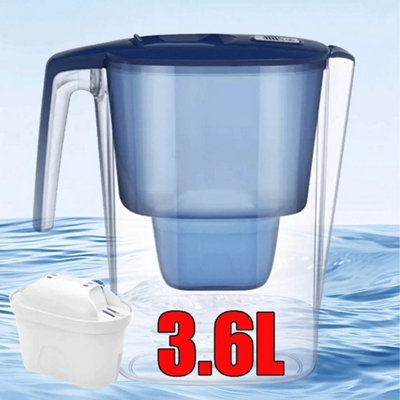 3.6L Water Purifier Reduces Fluoride With Filter Jug Cartridge Water Filtration from B&Q