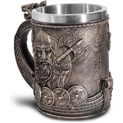 Medieval Viking  Mug Nordic Gothic Tankard Barrel Cup For Tea Coffee from B&Q