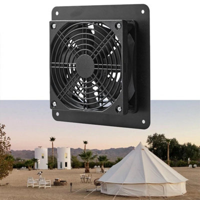Ventilation Fans For Greenhouse Camping Sheds 12V 5W Solar Powered Panel Fan from B&Q