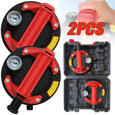 2X 8 Vacuum Suction Cup For Glass Tile Strong 200Kg Bearing Pads Lifter Sucker from B&Q