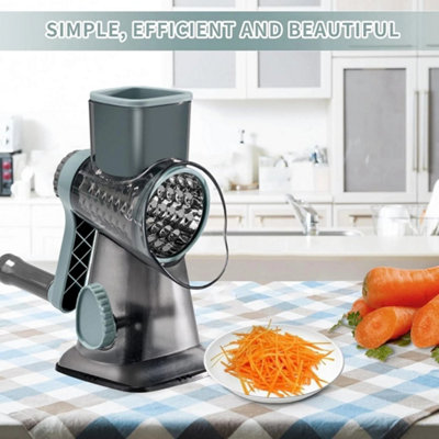  - Rotary Vegetable Shredder 3 In 1 Rotary Cheese Grater Round Vegetable