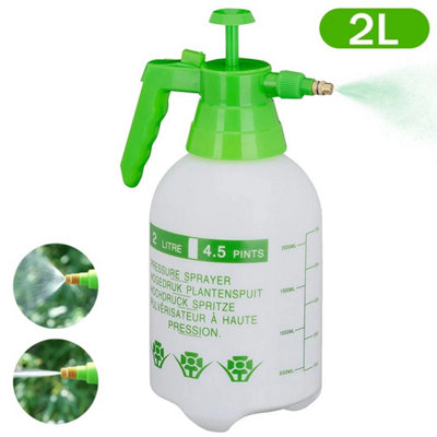  - 2L Garden Hand Pump Sprayer Portable Pressure Spray Bottle Water Weed Chemical