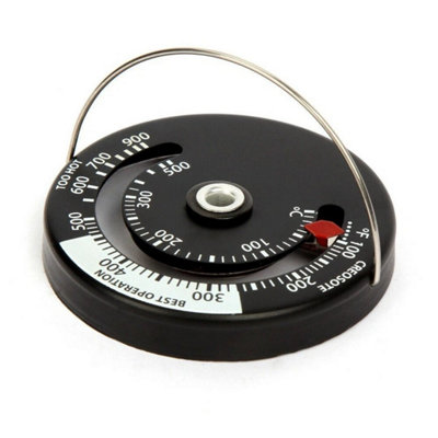 Magnetic Stove Flue Thermometer Temperature Gauge Wood Log Burner Bbq Barbecue from B&Q