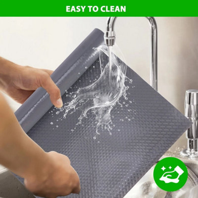  - 6M Non-Slip Kitchen Cabinet Cupboard Drawer Mat Shelf Liner Waterproof Oil-Proof