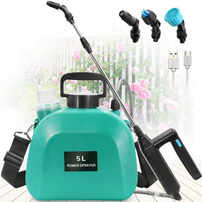  - Battery Powered Sprayer 5L Upgrade Electric Garden Sprayer With 3 Mist Nozzles