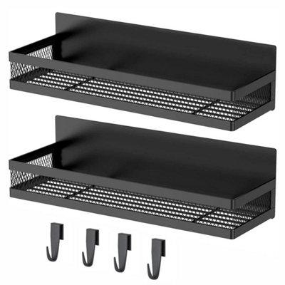 2Pcs Magnetic Spice Rack For Refrigerator Magnetic Shelf For Kitchen Storage from B&Q