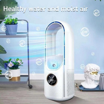6-Speed Portable Air Cooler Fan Evaporative Bladeless Ac Humidifier With Ice Box from B&Q