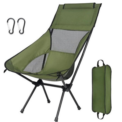  - A Green Folding Camping Chair Lightweight Folding Chair Camping Compact Portable Lightweight Fishing Chairs