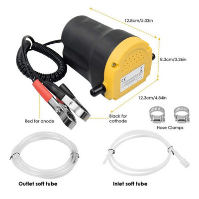12V Car Diesel Oil Extractor PumpElectric Suction Transfer Syphon from B&Q