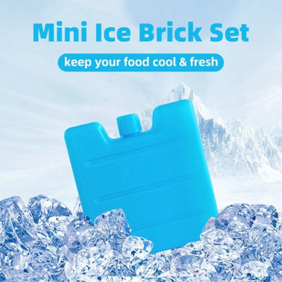 6Pcs Freezer Ice Blocks Travel Reusable Cool Cooler Pack Bag Freezer Picnic Lunch Box from B&Q
