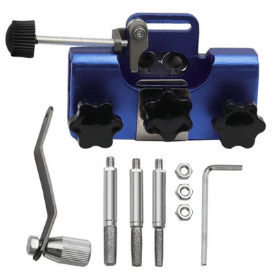 Universal Chainsaw Teeth Sharpener Chain Grinder Sharpening Jig File Tool Kit from B&Q