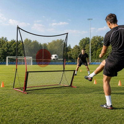  - Soccer Rebounder Net Combo Size Trainer Portable Backyard Passing