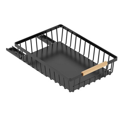  - Cabinet Basket Organizer Shelves For Kitchen Pantry Black Standard