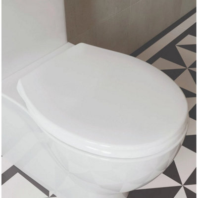 Soft Close Toilet Seat Adjustable Hinges Anti Bacterial