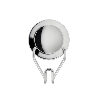  - Chrome Adhesive Bathroom Hook Stick 'n' Lock Hanger