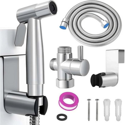  - Silver Handheld Bidet Toilet Jet Spray