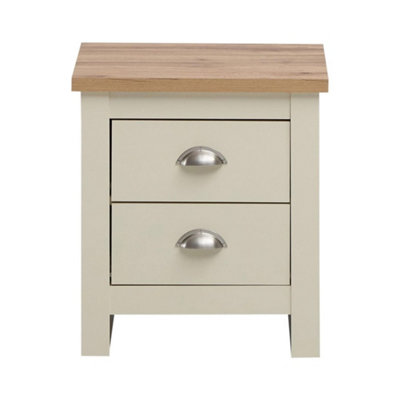 Cream Bedside Cabinet Nightstand Storage Table Side End Organizer Stand from B&Q