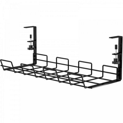 Under Desk Cable Management Tray Wire Cord Storage Organizer Rack from B&Q
