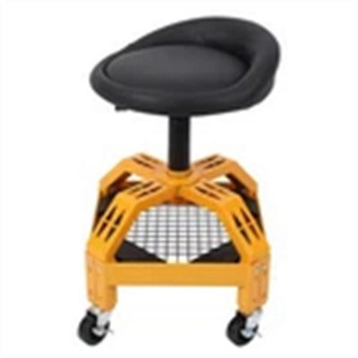 Heavy Duty Swivel Mechanics Rolling Garage Stool Storage from B&Q