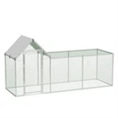 Metal Walk In Chicken Run Galvanized Poultry Cage Coop 3X1X1.5M from B&Q