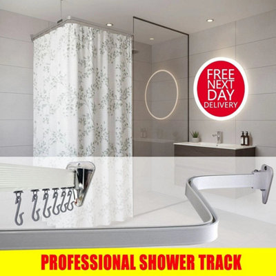 Chrome Bendi Rail Ecospa Bendy Shower Track from B&Q