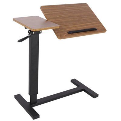 Hospital Style Overbed Laptop Table With Adjustable Height Tilt Top And Wheels from B&Q