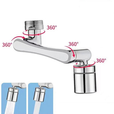 Faucet Water Aerator Rotating Extender Sink Tap Nozzle For Water Saving from B&Q