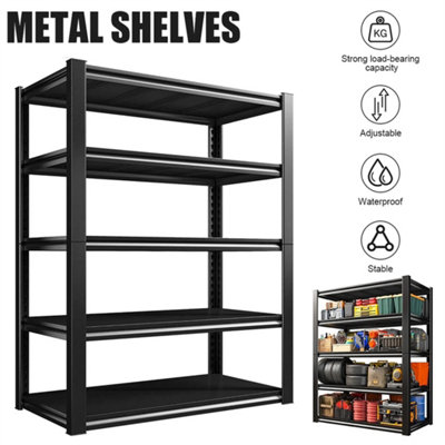 - 5 Tier Metal Shelving Unit Storage Racking Shelves Garage Warehouse Shed Update
