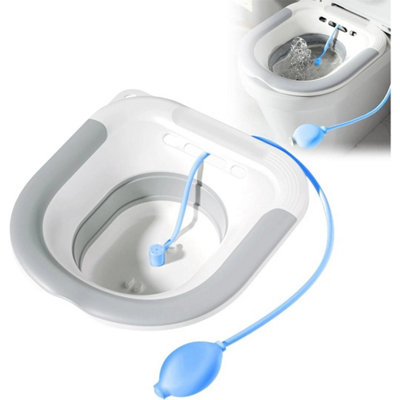 Portable Bidet Foldable Basin Folding Sitz Bath Tub Portable Commode from B&Q
