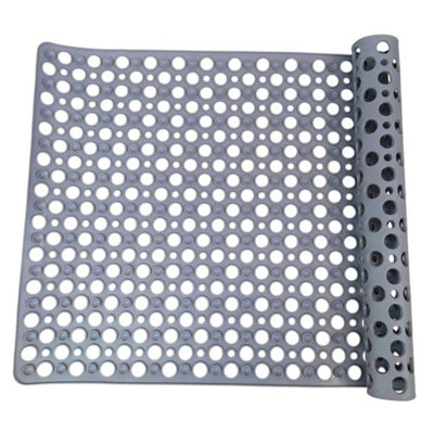 Anti Mold Rubber Shower Mat Non Slip Bathtub Strong Suction Extra Large Bath Mat from B&Q