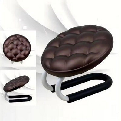 Brown Meditation Bench Ergonomic Kneeling Stool For Seiza Yoga Practice Praying Prayer