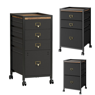 File Cabinet Vertical Filing Cabinet Office Drawer Chest 4 Drawers from B&Q