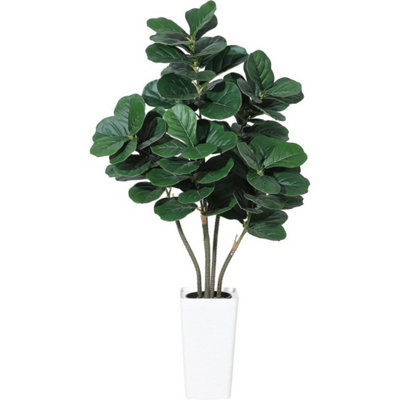  - Artificial Fiddle Leaf Fig Tree Planter,faux Ficus Tree Fake Moss