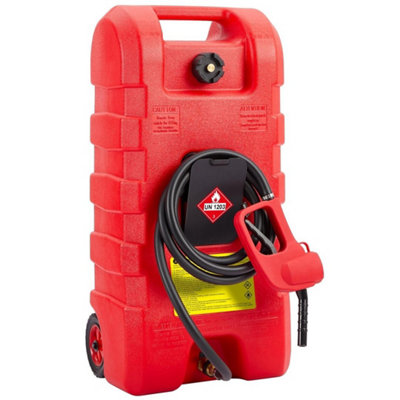 - 15 Gallon Gas Can,fuel Tank With Manual Transfer Pump 10Ft Hose