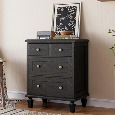  - 4 Drawer Dresser For Home Bedroom Wood Chests Of Drawers Storage