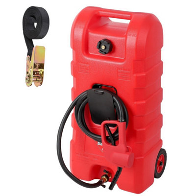  - Fuel Caddy Portable Gas Fuel Tank Gas Can With Manual Transfer Nozzle