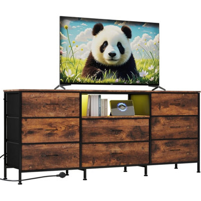 Led Tv Stand Dresser With 8 Drawers Chests Of Drawers Tv Stand For Tv from B&Q