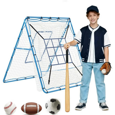  - Baseball Rebounder Net Ball Kickback Trainer Pitching Practice Aid