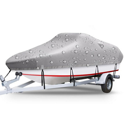 Heavyduty Boat Cover 420D Waterproof Trailerable Boat Cover Ski Bass from B&Q