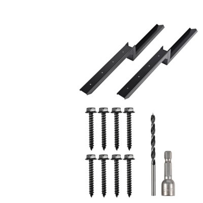  - 2Pcs Heavy Duty Fence Post Repair Stake Kits Anchor Ground Spike Repair Tool