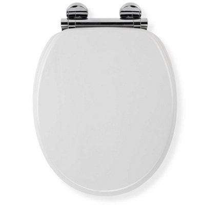 Toilet Seat Soft Close Quick Release Anti Bacterial from B&Q