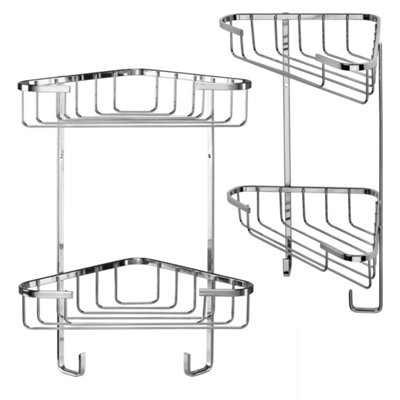 2 Tier Corner Shelf Shower Caddy from B&Q
