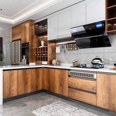 Wood Effect Vinyl Wrap Self Adhesive Film Sticker Textured Worktop Wall Covering