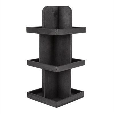 Wooden Rotating Card Display Stand Greeting Card Collection Showcase from B&Q