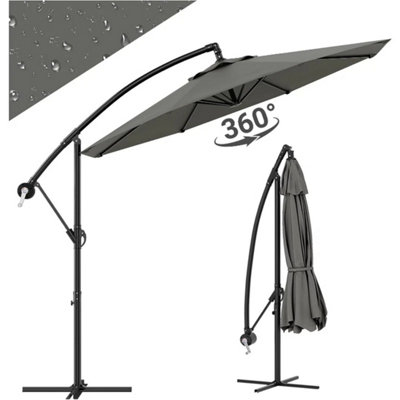 Cantilever Hanging Umbrella Banana  Parasol from B&Q